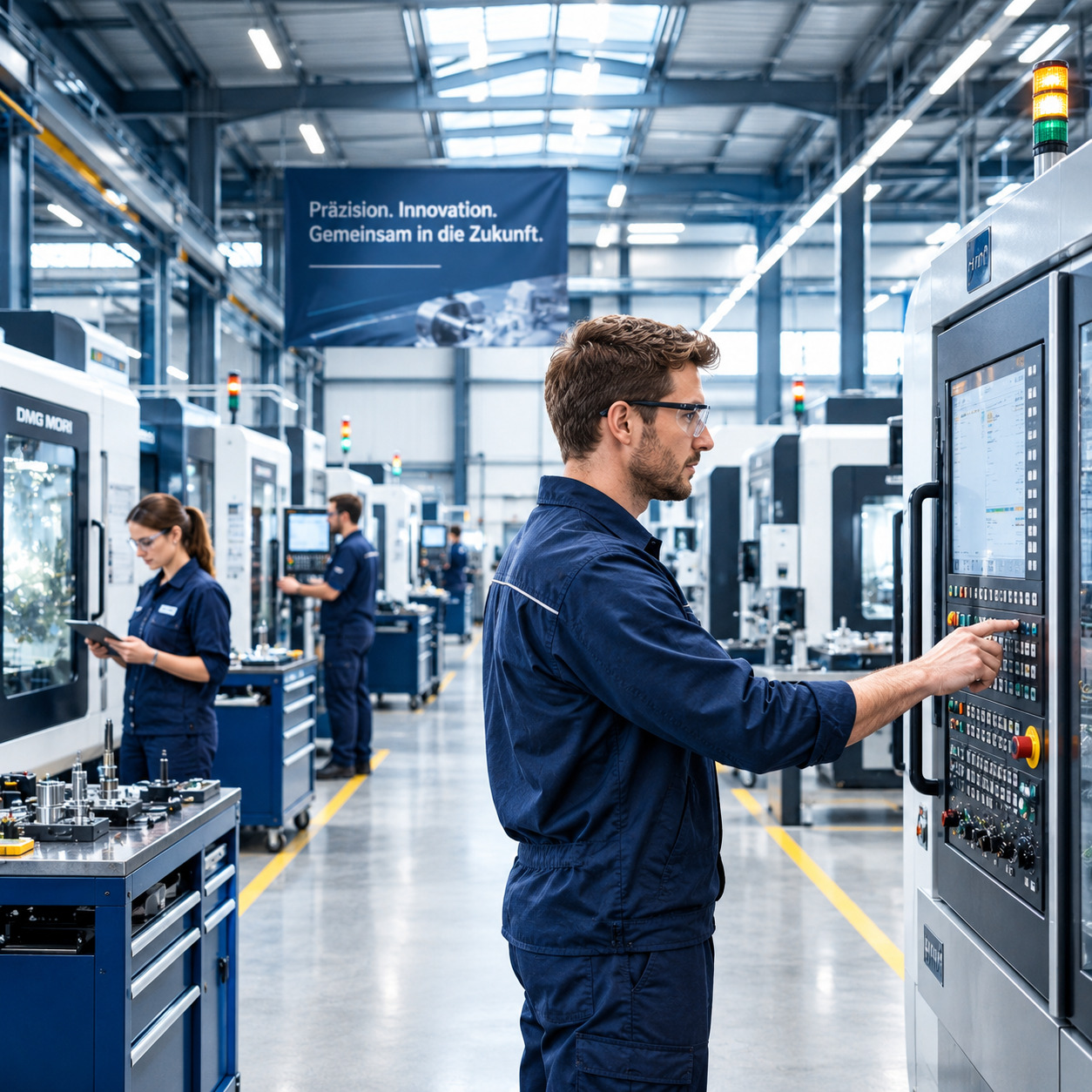 Moderne Maschinen und technische Ausstattung
